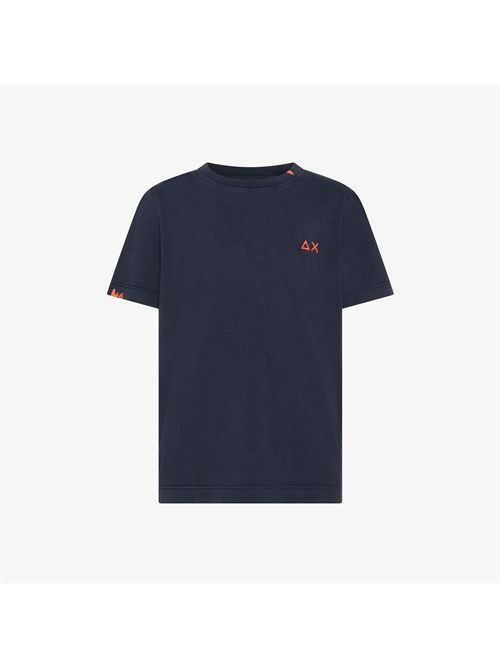 T-shirt in jersey di cotone blu navy SUN 68 | T36347/07